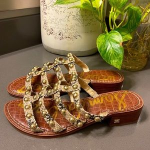 SAM Edelman Snakeskin Slides